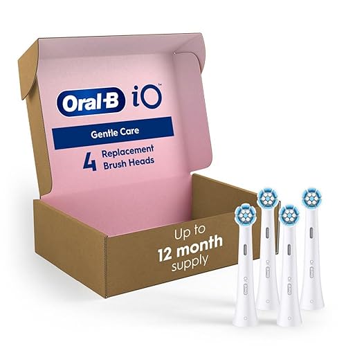 Oral-B iO Series Gentle Care - Cabezales de cepillo de dientes eléctrico de repuesto para un cepillo de dientes eléctrico Oral-B 4 unidades, color