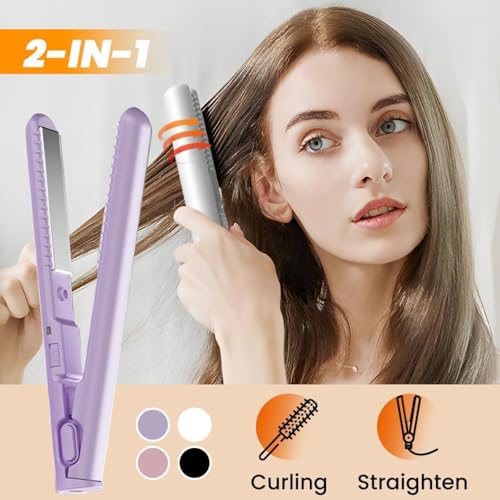 2025 New Mini 2-in-1 Curling Wand & Flat Iron |