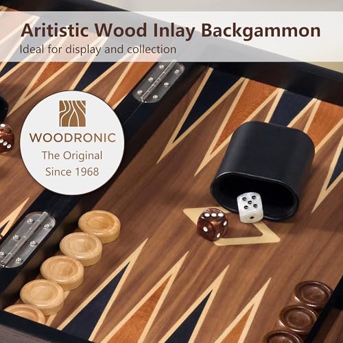 Juego de Backgammon Clásico de Madera de 19 Pulgadas miniatura 5