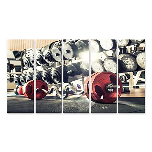 Tableau sur toile salle de musculation - Cadre déco pour transformer un mur triste