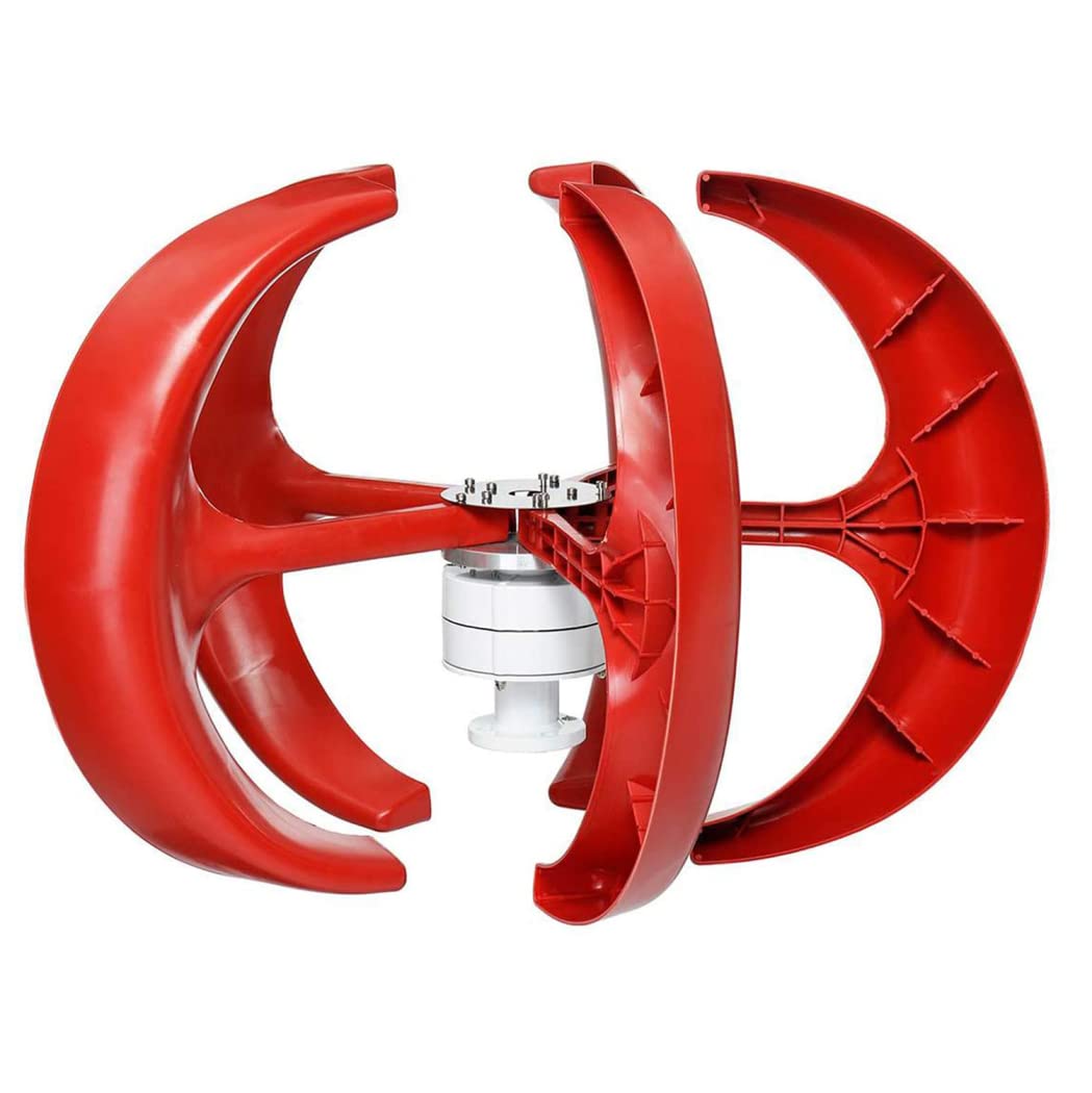 100W Lantern Vertical Axis Wind Turbines Generator,AC 12V 24V Wind Turbines Kit Suitable for Family, Camping, Boat Use,24V
