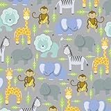 Zoo Animals Gift Wrap Flat Sheet 24