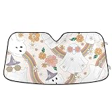 Hippie Groovy - Parasole per parabrezza auto, per finestrini anteriori, 145 x 80 cm