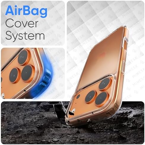 Minesk iPhone 17 Pro ile Uyumlu Cyrstal Clear Şeffaf Silikon Kılıf Arkası Sert Polikarbonat Kenarları Yumuşak Tpu Silikon Premium Ultra Şeffaf Kılıf Kapak (Cyrstal Clear, 17 Pro) - Görsel 4