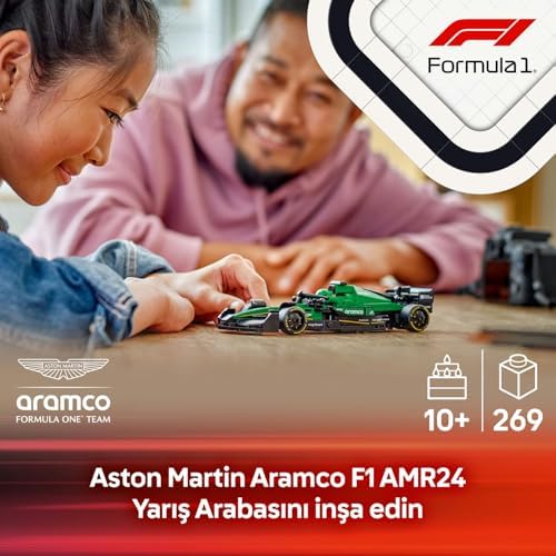 LEGO Speed Champions Aston Martin Aramco F1 AMR24 Yarış Arabası 77245 – 10 Yaş ve Üzeri için Koleksiyonluk Sürücü Minifigürü İçeren Yapım ve Sergileme Seti, Babalar Günü Hediyesi (269 Parça) - Görsel 5