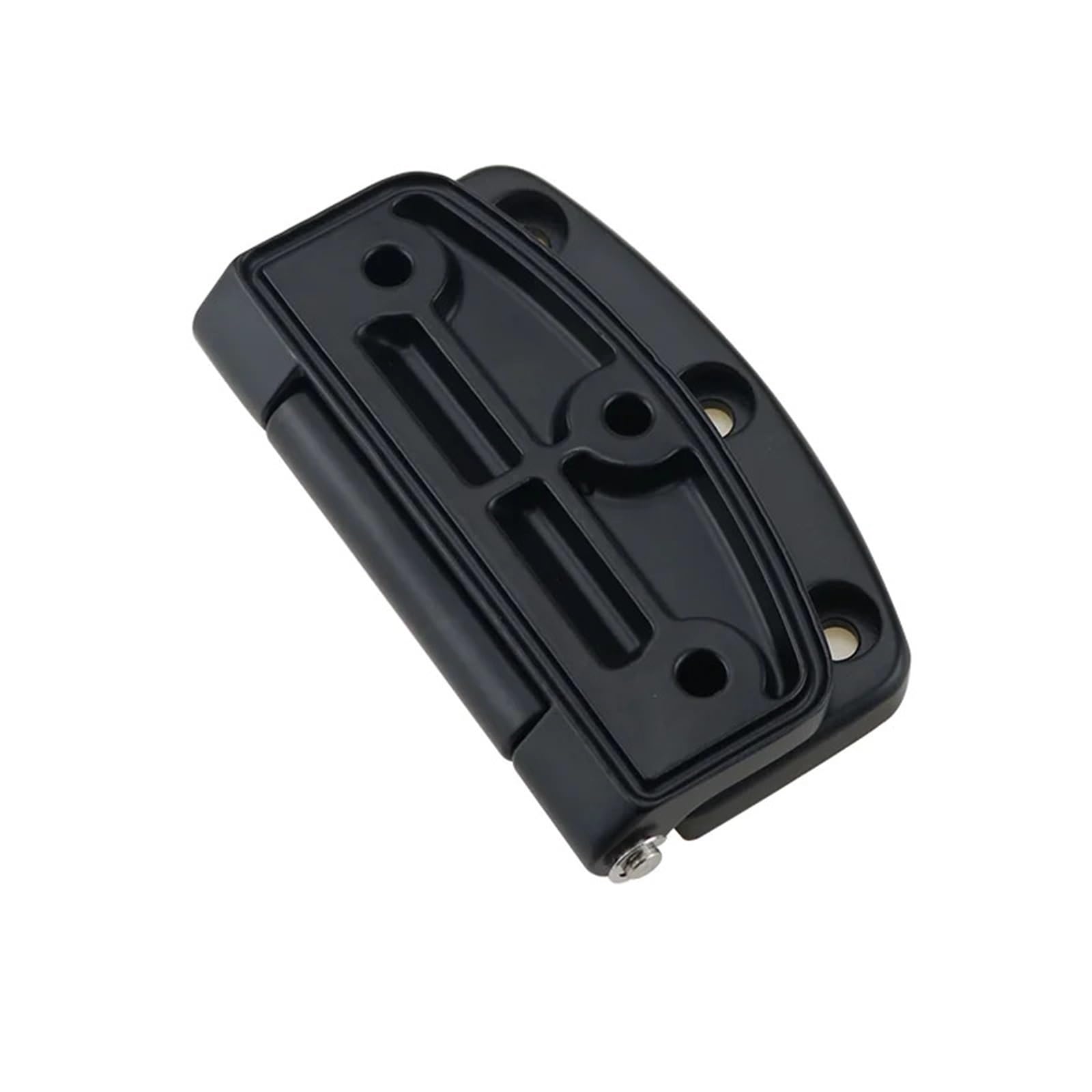 Hardware de equipo maquinaria industrial, puerta carga, bisagra grande alta resistencia, acero al carbono negro, 1 Uds
