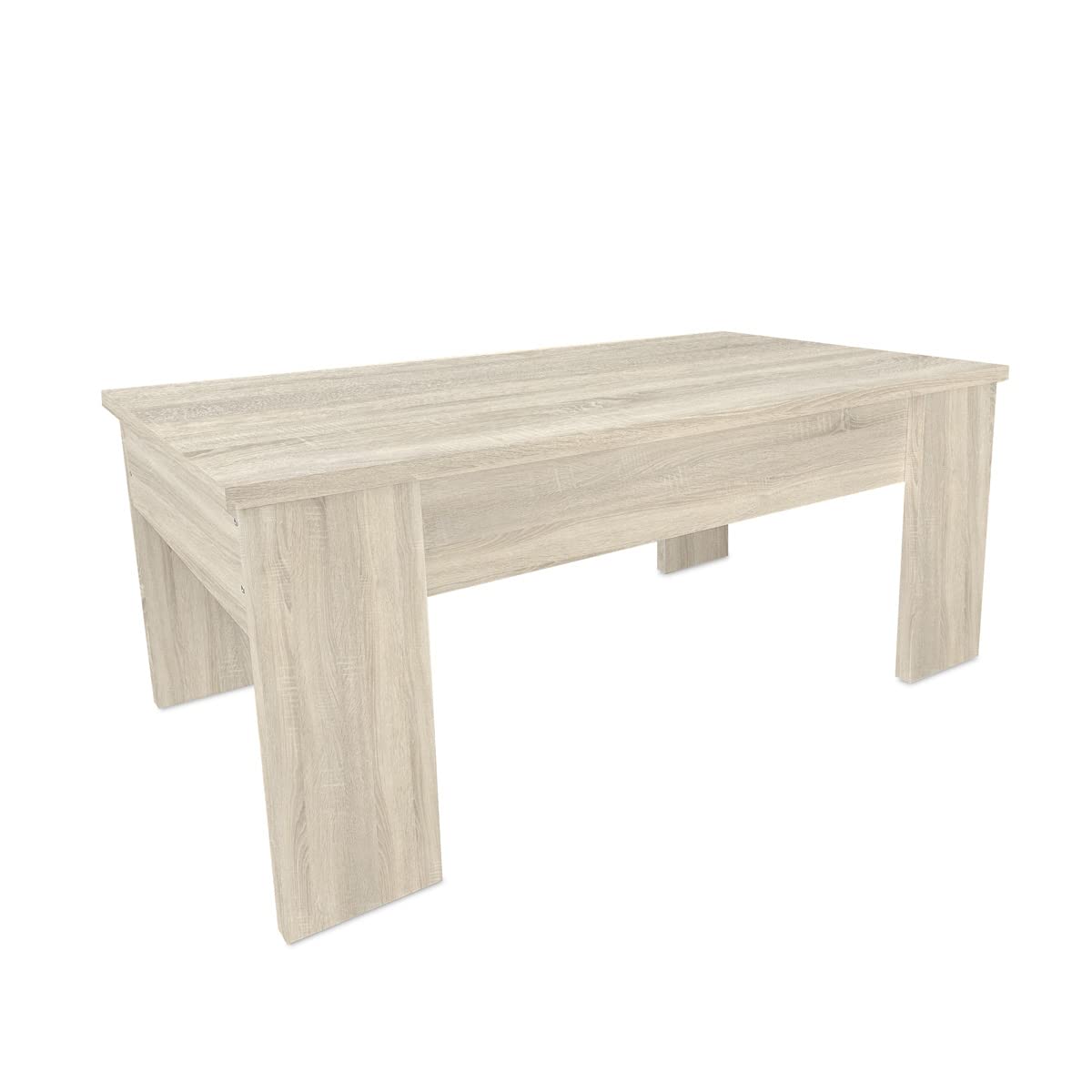 Table de salon ou salle à manger élevable contre le mal de dos