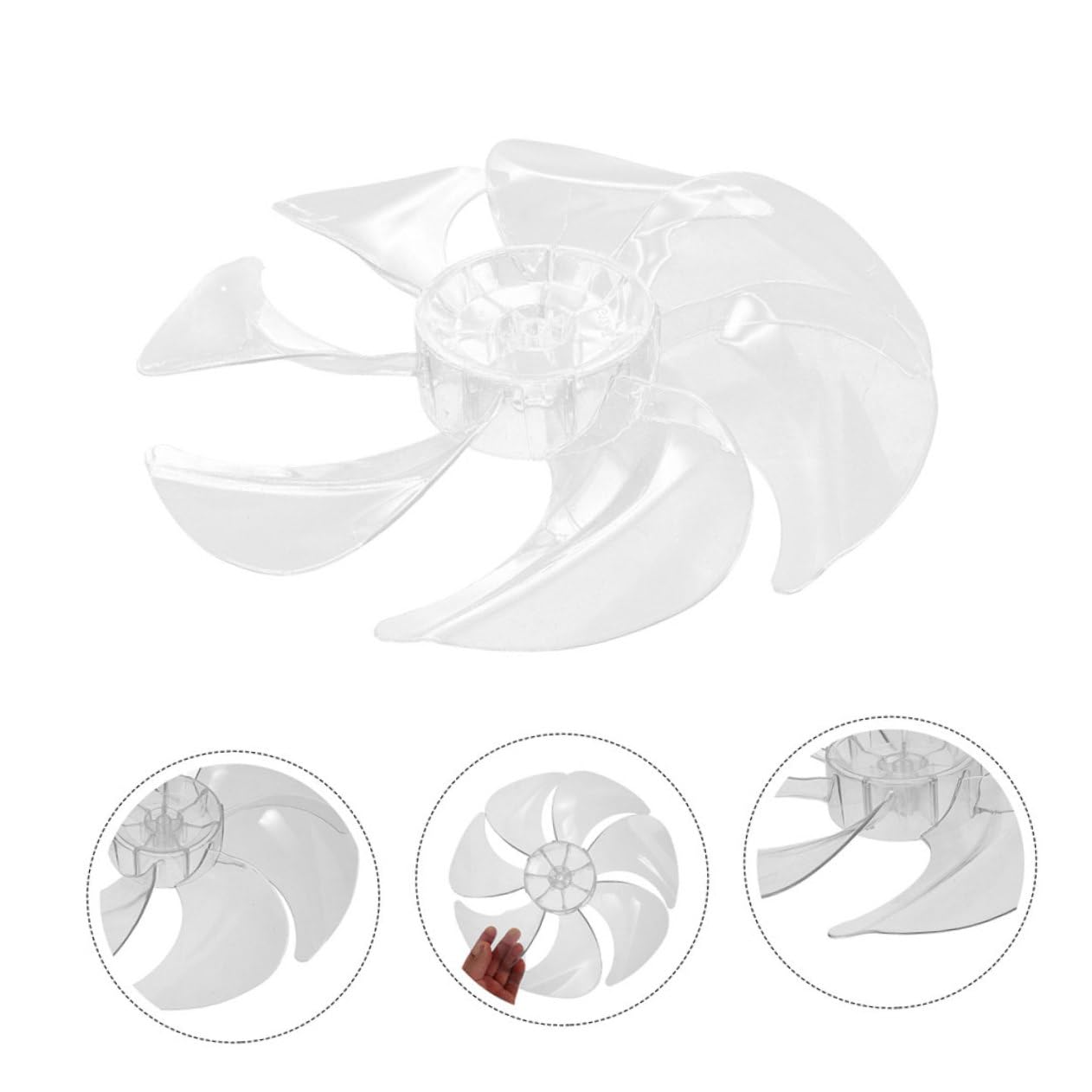 ABOOFAN 2pcs Plastic Fan Replacement Cooling Parts for Home Commercial Use Quiet Operation Reliable Performance Fits Pedestal Fans