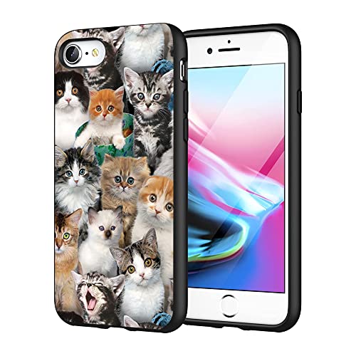 Coque iPhone SE chat souple antichoc drôle TPU