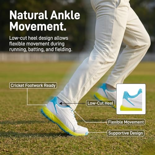 Image of PUMA Men Nu Cricket Shoes | Lightweight Rubber Sports Shoes