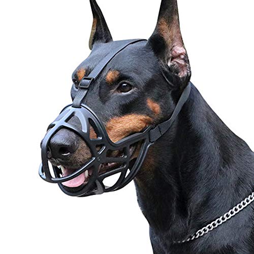 Bozal para Perros,cubierta de boca de perro,anti-mordidas y ladridos,máscara de perro mediana...