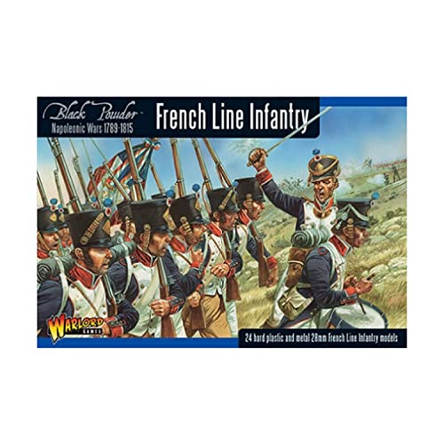 Black Powder Napoleonic French Line Infantry 24 Hard Plastic And Metal Cover