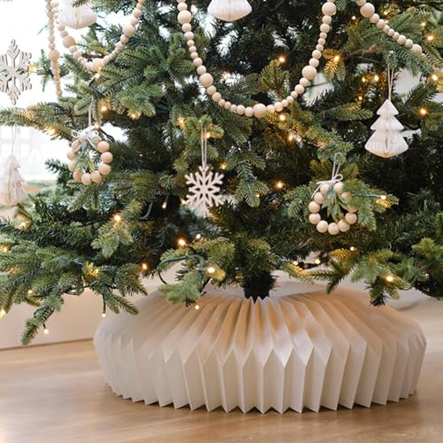 Cache de base pour sapin de Noël rigide et collier pliable de haute finition - 3