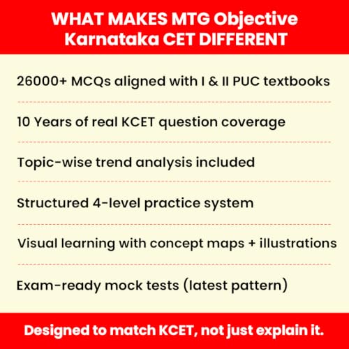 Image of MTG Objective Karnataka CET Physics Book For 2027 Exam | Topicwise Comprehensive Theory with 6500+ MCQs | 10 Years KCET PYQs & Mock Test Papers