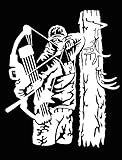 Full Draw Bowhunter Shooting - Deer White Hunting Window Decal Sticker