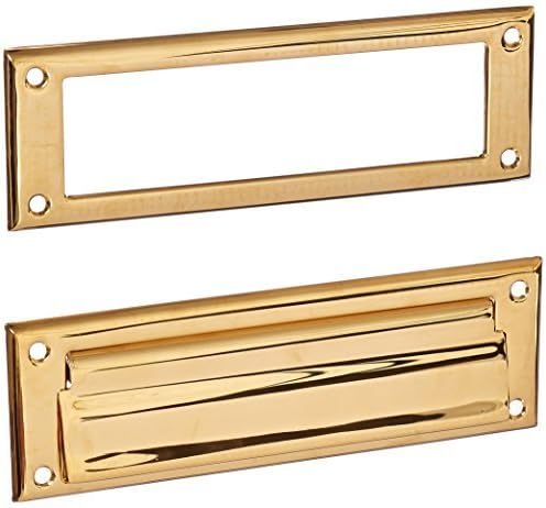 Deltana MS626CR003 Mail Slot 8 7/8" with Interior Frame, Lifetime Brass Finish