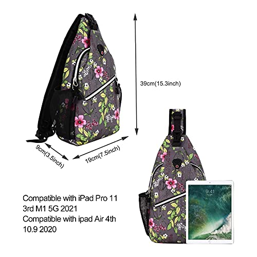 Mochila deportiva MOSISO Sling backpack gris miniatura 3