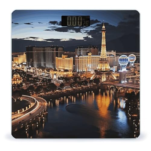 Balanzas Digitales para Baño Las Vegas Night View 180kg miniatura 1
