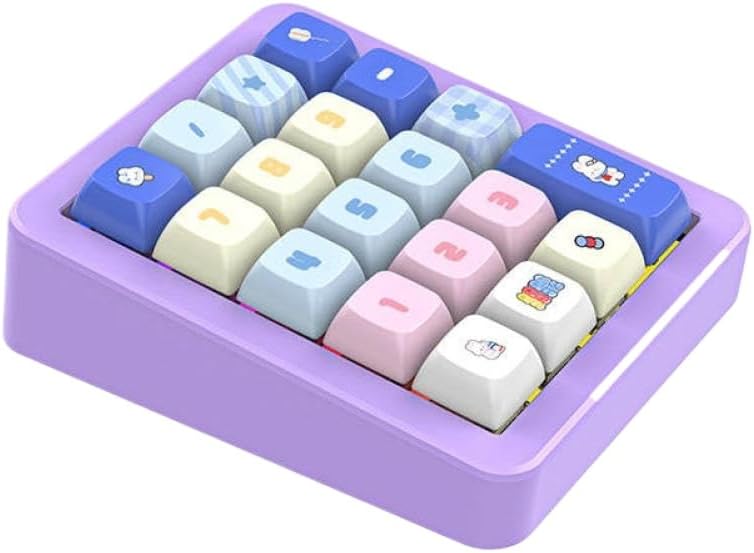 Mechanical Numeric Keypad with Hot-Swap Switches, RGB Backlit 19-Key Wired Numpad for Gaming and Office Use(Black)