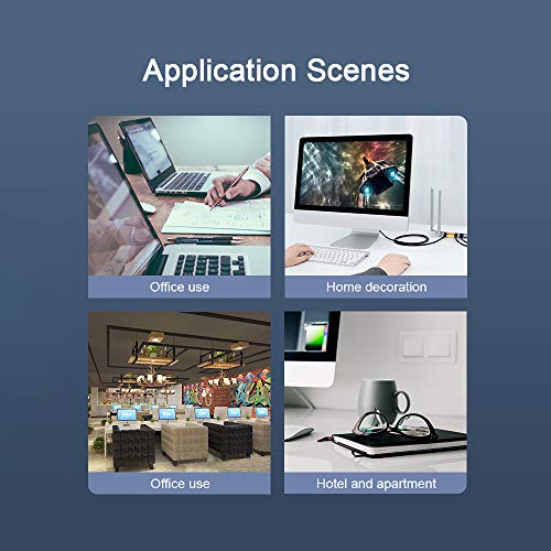 Andoer VENTION Cat 7 Ethernet Cabo Gigabit Fast Speed ​​Flat Network Cable RJ45 Cabo de blindagem du