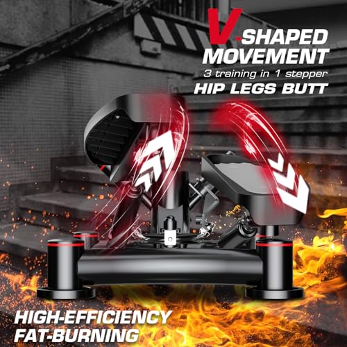 Image of Keppi Fitness Stair Stepper, Steppers for Exercise at Home, Stepper with 2 Pairs of Resistance Bands for Efficient Cardio - Fitstep Series