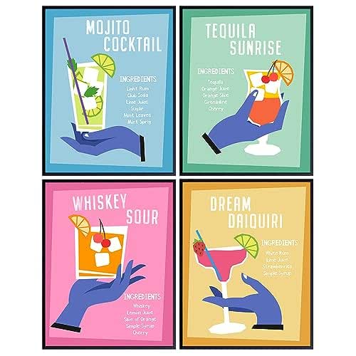 Midcentury modern Bar Decor Vintage Retro Dining Room