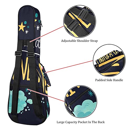 Housse pour ukulélé universe planètes espace 10 mm rembourrage épais en éponge 53,3 cm sac de transport pour ukulélé… - Les Beatles, Paul McCartney, John Lennon, RIngo Starr, George Harrison Housse pour ukulélé universe planètes espace 10 mm rembourrage épais en éponge 53,3 cm sac de transport pour ukulélé… – Image 4