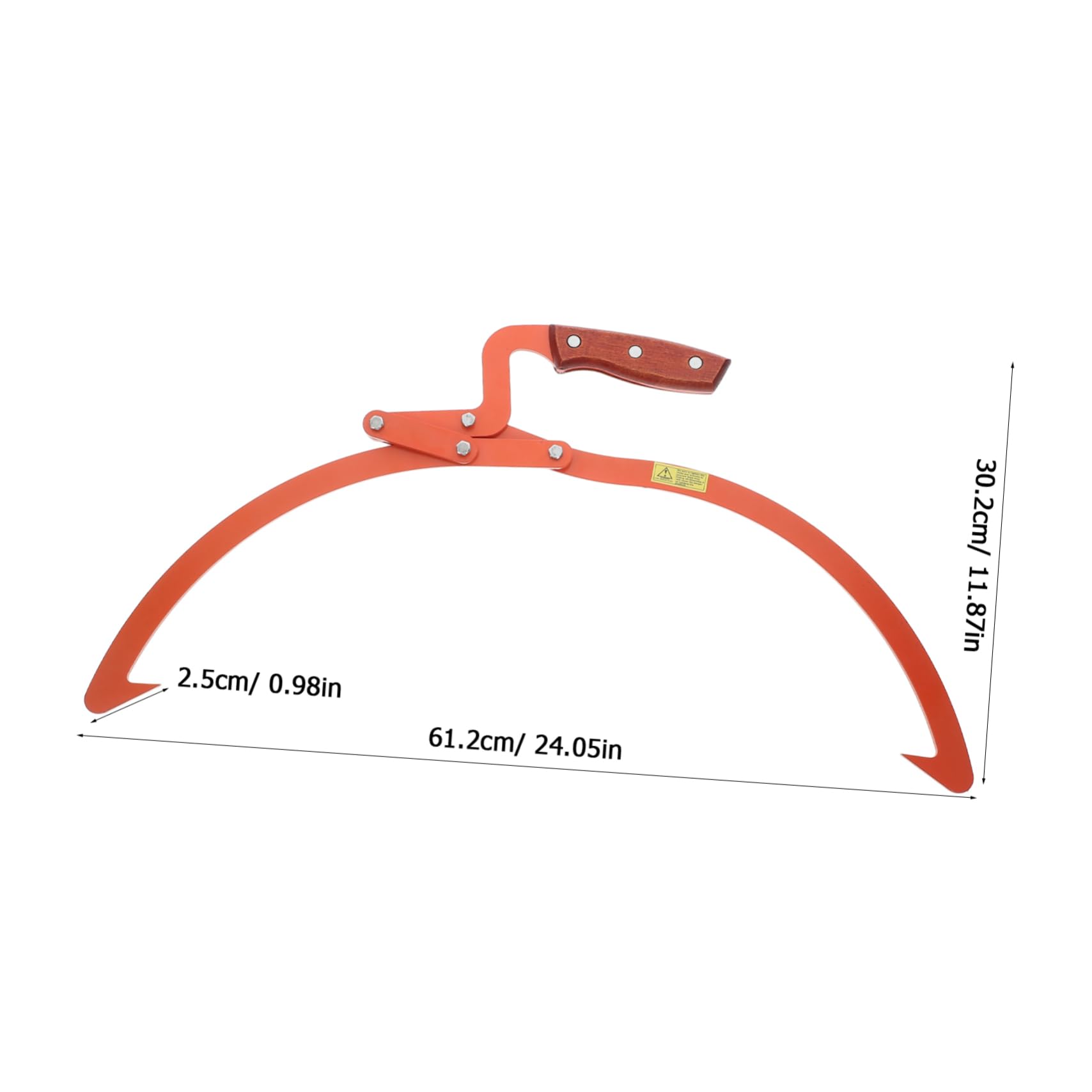 IWOWHERO Timber Lifting Hook Skidding Tongs Non-Slip 2 Claw Grabber for Heavy Duty Log Transport
