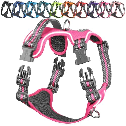 VIVAGLORY Dog Harness Easewalk No Pull Dog Harness...