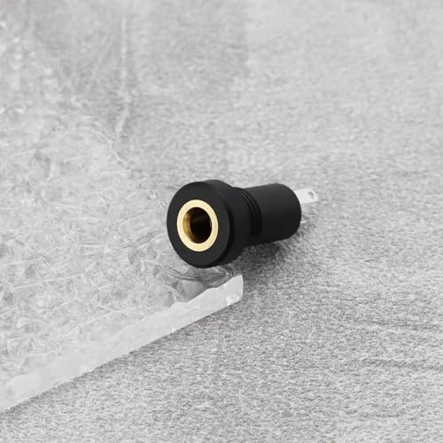 5 conector de audio jack estéreo de 3.5mm con tuerca miniatura 5