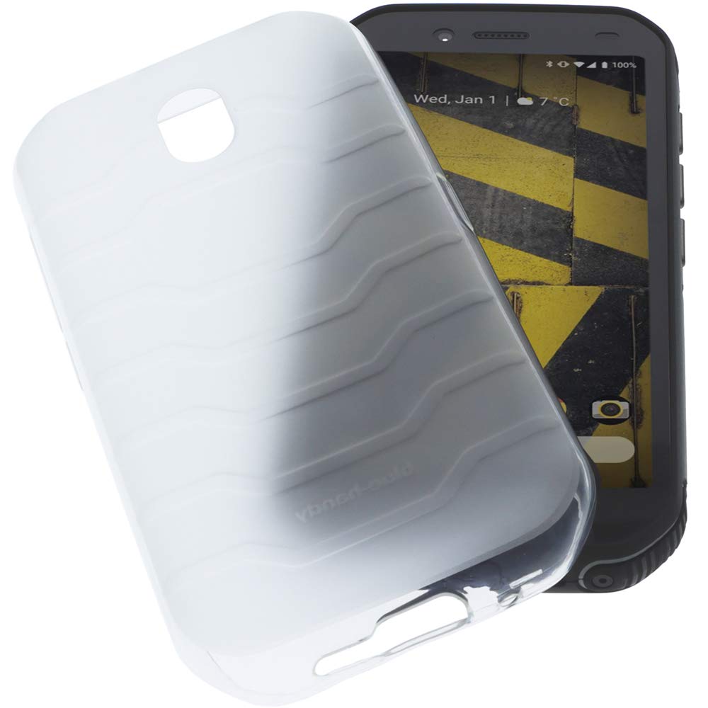 foto-kontor Protective case compatible with CAT S42 rubber TPU mobile phone cover transparent