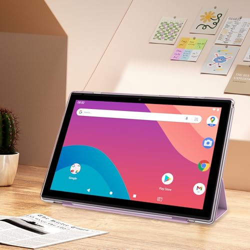 Image of Android 15 Tablet, 10-inch 2-in-1 Tablets with Keyboard, 18GB RAM 128GB ROM 2TB Expand, Quad-Core 2.0 Ghz CPU, 5G WiFi 6, BT5.0, HD Touch Screen 1280x800, 6000mAh, Wid, Wid, Wid, Evine L1