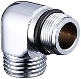 KVK ねじ付シャワーエルボ シルバー 樹脂製 PZ76