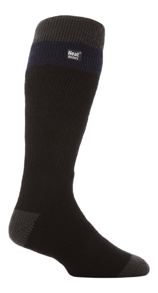 HEAT HOLDERS - Mens Extra Long Winter Warm Thick Heavy Thermal Ski Skiing Socks (Black/Navy/Charcoal)