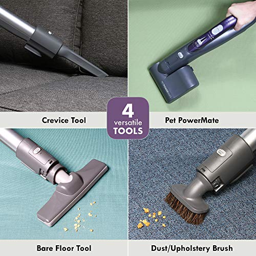 Image of Kenmore 81614 600 Series Pet Friendly Lightweight Bagged Canister Vacuum with Pet PowerMate, Pop-N-Go Brush, 2 Motors, HEPA, Aluminum Telescoping Wand, Retractable Cord, and 3 Cleaning Tools-Purple