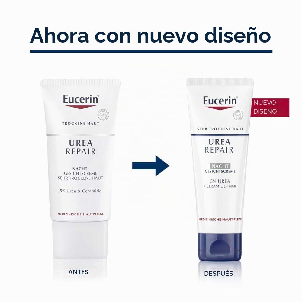 Eucerin Urea Repair 5% Nacht Gesichtscreme, 50 ml Crema