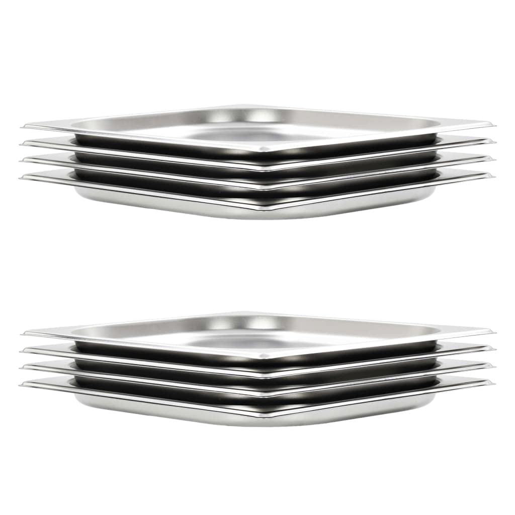 Accesorios para electrodomésticos de cocina Gastronorm contenedores 8 piezas GN 1/2 20 mm acero inoxidable hogar y jardín