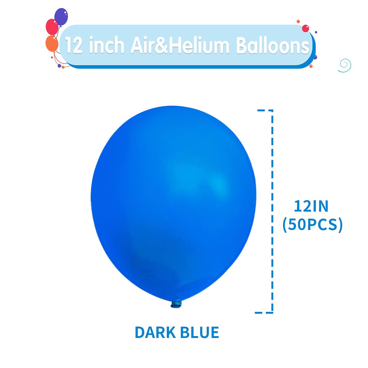 60 Stück Latexballons In Orange & Blau – 30,5 Cm Luftballons Für Parties, Hochzeiten, Geburtstage, Deko
