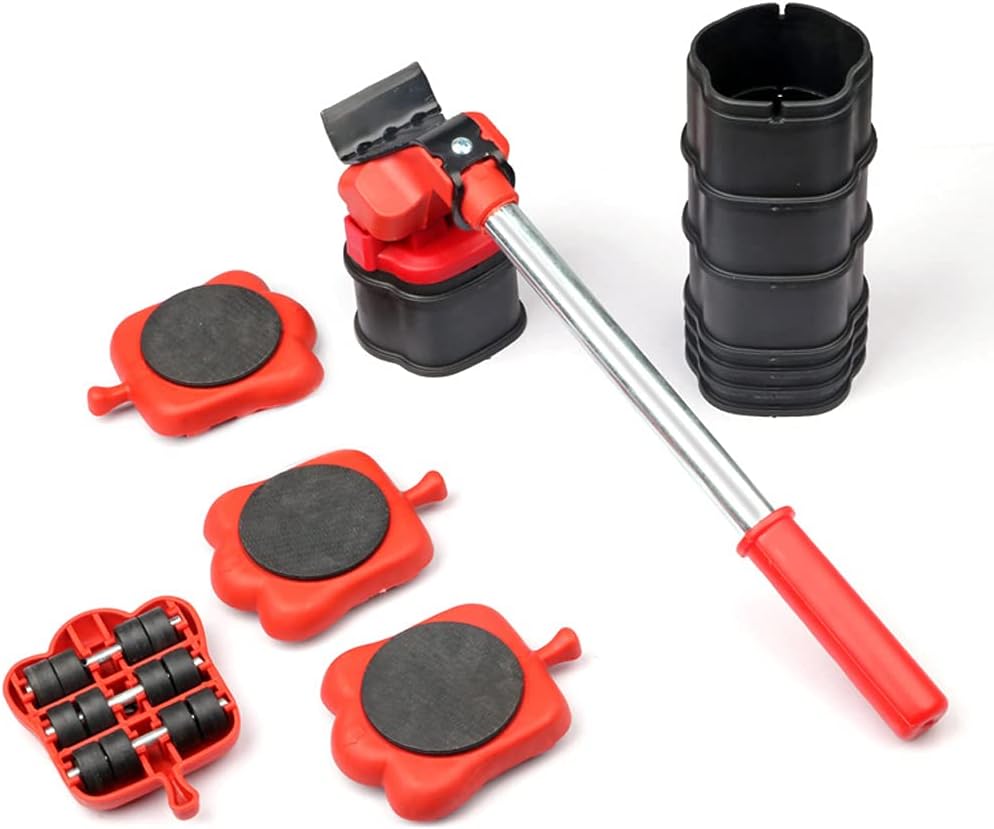 Heavy Duty Furniture Lifter 4 Appliance Roller Sliders with 660 Lbs Load Capacity Adjustable Height Lifting Tool Furniture Lifter
