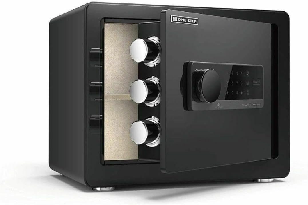 電子金庫 タッチパネル (45cm,黒) 指紋認証 アラーム機能付き1156 電子金庫 タッチパネル (45cm,黒) 指紋認証 アラーム機能付き1156