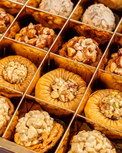 Image of Bharat Baklava Assorted Gift Box 350g | Cashew & Almond Tart, Simsimia, Finger Baklava | Premium Festive Sweets for Any Occasion