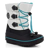 Parte superior de poliéster KIMBERFEEL Avalanche, Botas para Nieve Niñas, Perla, 31 EU