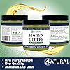 HEMP BUTTER | 100% All Natural Hemp Butter - Handcrafted - Assist with Pain, Stress, and more - Food Grade