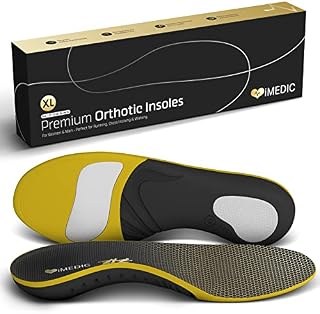 iMedic Premium Orthotic Insoles for Women and Men - Plantar Fasciitis Support - Arch Support Insoles for Men and Women - Plantar Fasciitis Insoles for Support to Help Flat Feet (Size XL: UK 11-13)