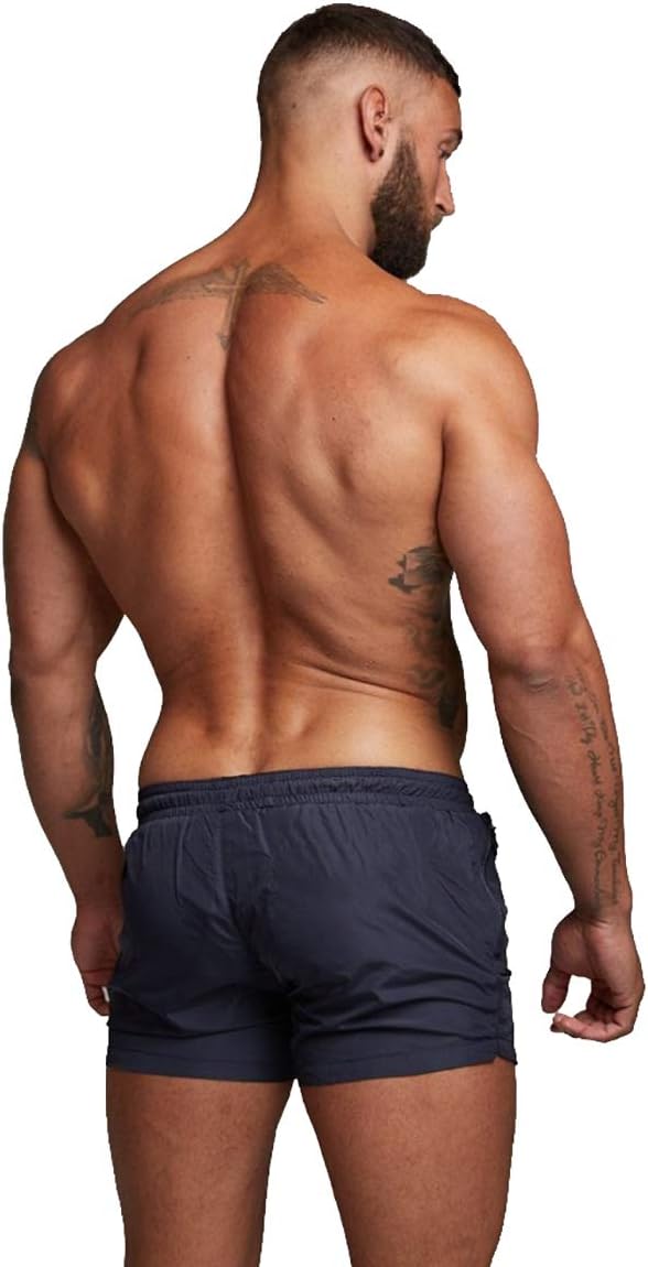 TONLEN Mens Swimwear Sports Shorts Swim Trunks with Zipper Pockets - Image 4