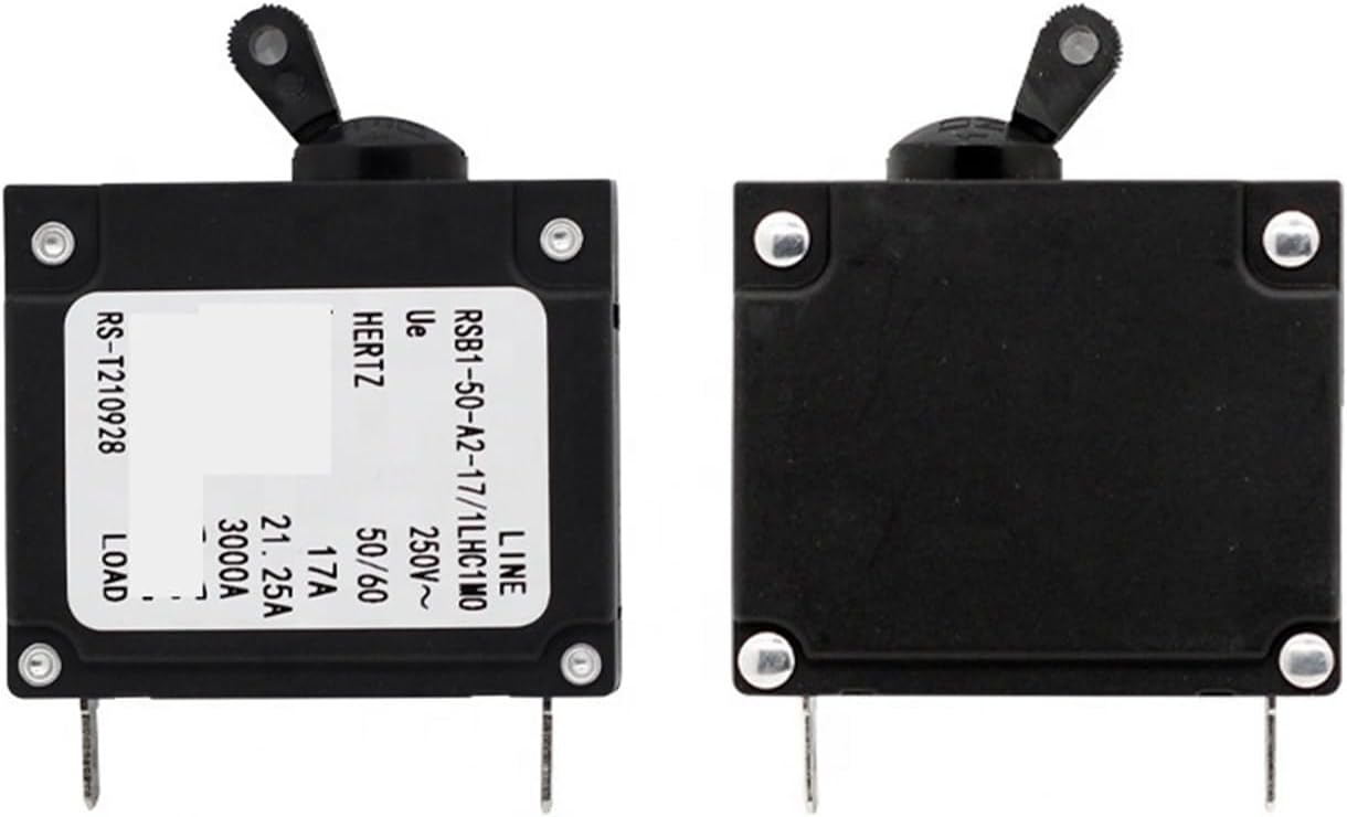 1pc 17A 250V Toggle Single Pole Circuit Breakers Magnetic Circuit breaker