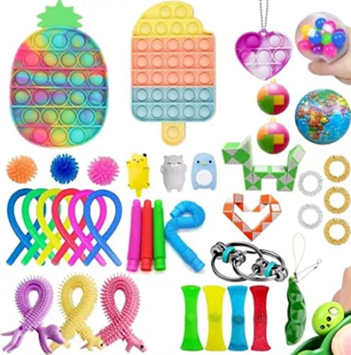 Image of De-Lite Fidget Toys Set Pack for Kids Adults Stress Relief Anti Anxiety Relax Tools Bundles Gift Present Classroom
