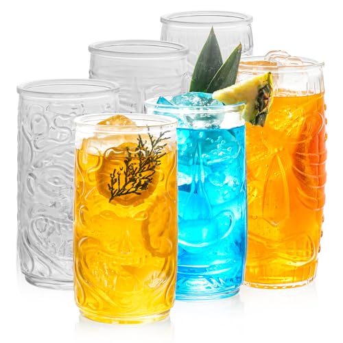 Vasos tiki grandes para servir té helado y combinados tropicales en reuniones familiares 2