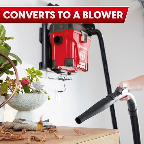 Image of Vacmaster 5-Gallon* 5 Peak HP† Remote Control Wall Mount Wet /Dry Vac - VWMB508 1101