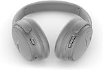Bose QuietComfort écouteurs - Casque Bluetooth sans fil, annulation active de bruit d'oreille et micro, USB-C Charger, Basse profonde, Jusqu'à 24 Heures de jeu, gris clair de lune